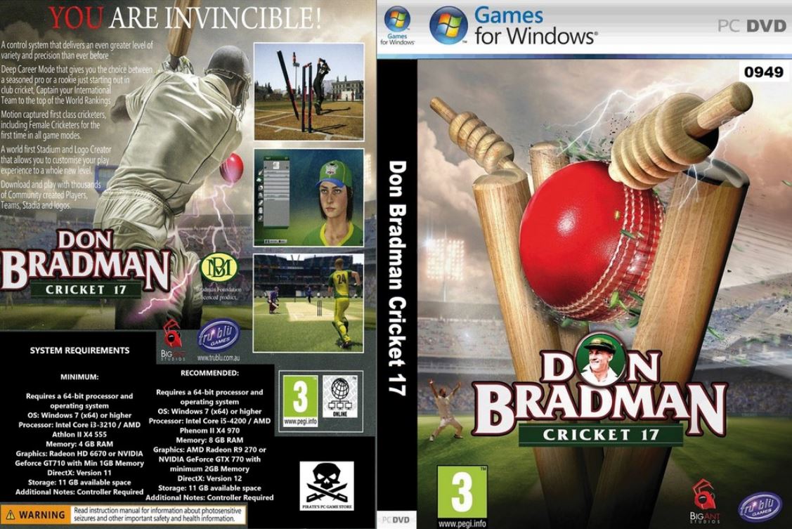don bradman cricket 17 pc free