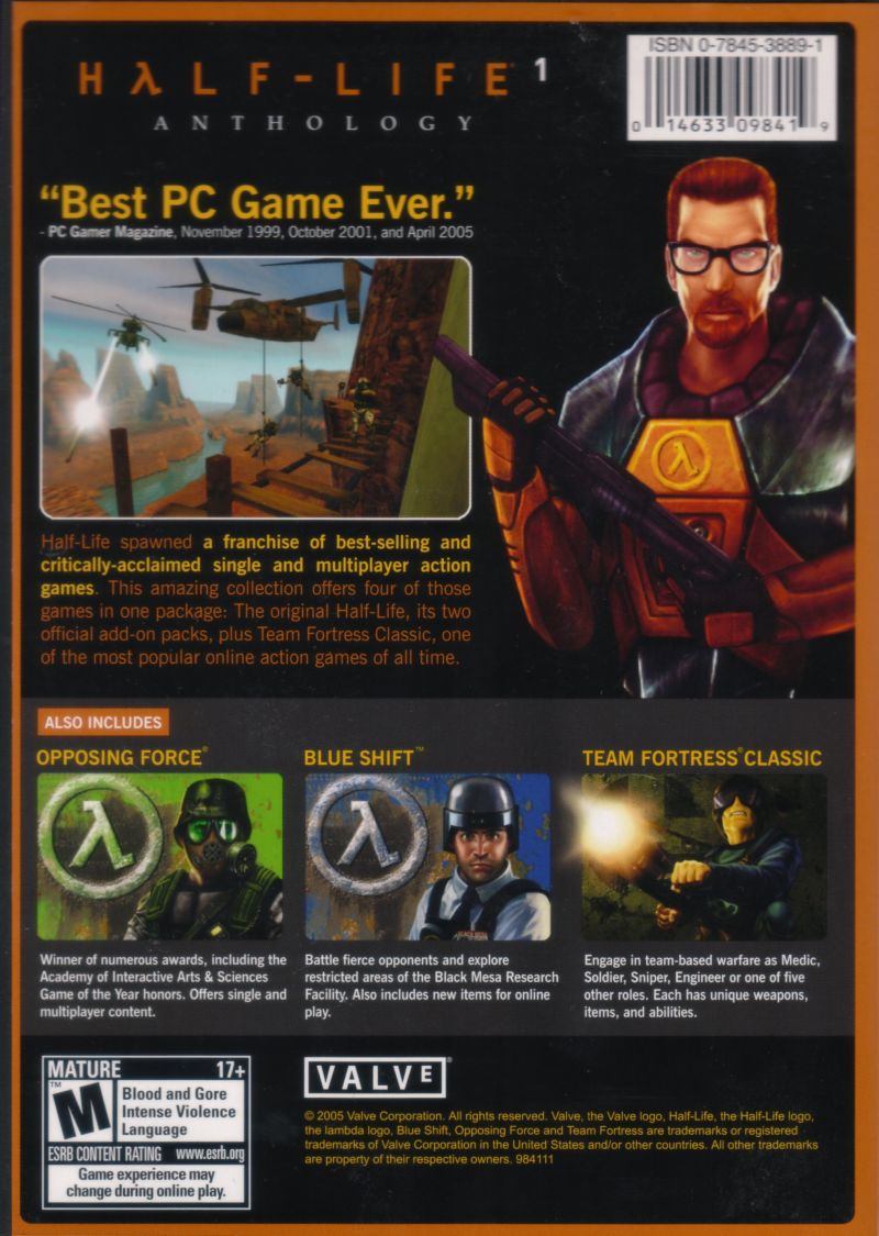 half life 1 pc game release date